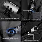 35 Liter Anti Theft Backpack with Giant Tumbler Holder Pocket and Lock (35L 15.6inch / A-black)