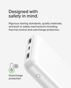 Belkin Portable Charger, USB C Power Bank 20000 mAh w/ 1xUSB-C Port & 2xUSB-A - Image 10