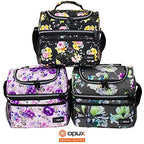 Insulated Lunch Bag for Women (Floral Purple)