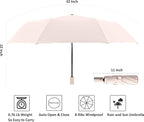 BAODINI Small UV Protection Travel Umbrella Compact - Image 5