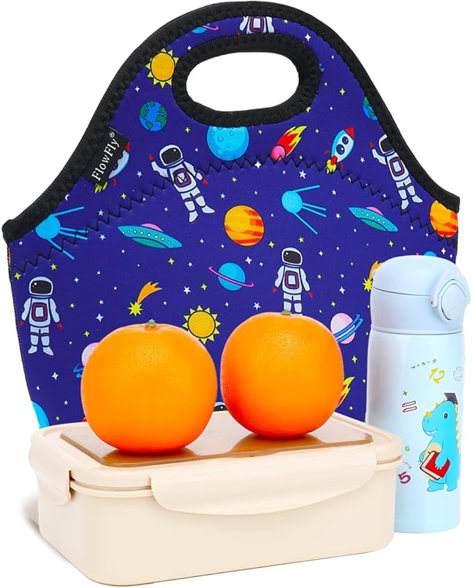 FlowFly Neoprene kids Lunch box Insulated Soft Bag Mini Cooler Thermal Meal - Image 6