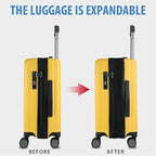 KROSER Hardside Expandable Carry On Luggage - Image 5