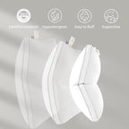 Globon Luxury Feather Down Pillow Standard Queen Size - Image 6