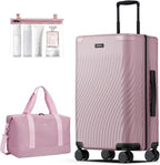 ECOHUB Hardside Expandable Carry On Luggage, Recycled PC 24" Rolling Luggage by ECOHUB