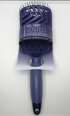 Swissco Pro Gel Grip Vented Hair Brush Gloss (Electric Blue Gloss)