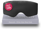 SilkSound 100% Mulberry Silk Bluetooth Sleep Mask by BackBayAudio