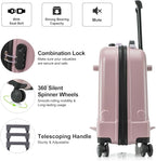 22 Inch Ride on Suitcase for Kids, Travel Luggage - Image 3