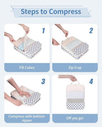 Narwey 6 Set Compression Packing Cubes - Image 5