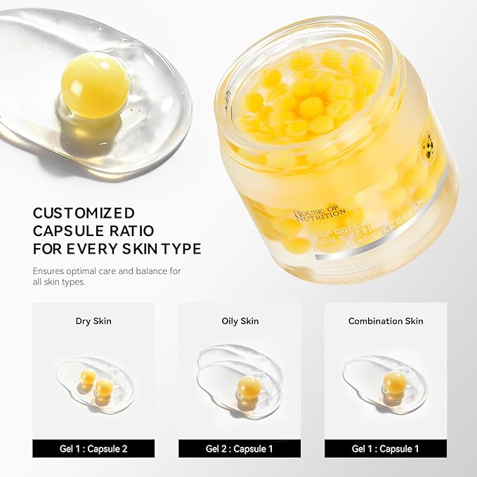 Deep Collagen Capsule Cream with PDRN & Retinol – Microneedling Anti-Aging Face Moisturizer for Firmness, Wrinkle Care & Elasticity Support,2.37 fl.oz