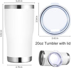 DOMICARE 20oz Tumbler with Lid Stainless Steel Tumblers Bulk, Double Wall - Image 5