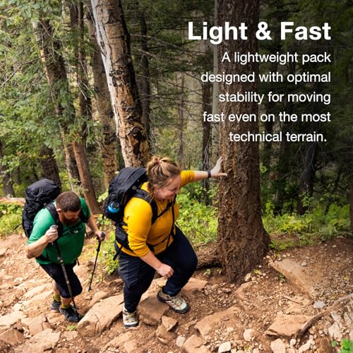Talon 22L Men's Lightweight Hiking Backpack (22L - Extended Fit / Black/Coal Grey)