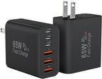 USB C Fast Charger Block, iPhone Charger Fast Charging Blocks 65W Multi Port by Bustuny