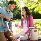 2 Bottle Insulated Wine Tote Carrier Bag (Beige / 2 Bottle-without front pocket)