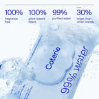 Coterie Baby Wipes for Sensitive Skin, Plant-Based and Plastic-Free Fibers - Image 2