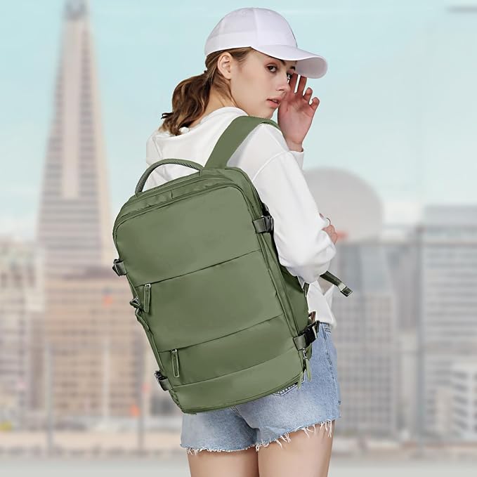 coowoz Large Travel Backpack For Women Men, Carry On Backpack Flight Approved - Image 7