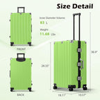 Krute Large Luggage 28 inch Zipperles Suitcase - Image 3
