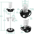 Hair Dryer Stand,Twisty Style Acrylic Top Holder,Hair Styling Appliances with Tray Two Spiral Holders and Heavy Base for Hair Dryer,Flat Iron,Curling Stick,Hair Straightener,Brush (crystal)