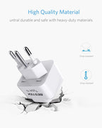 BESTEK Brazil, South Africa Travel Plug Adapter, Grounded Universal Type N Plug - Image 6