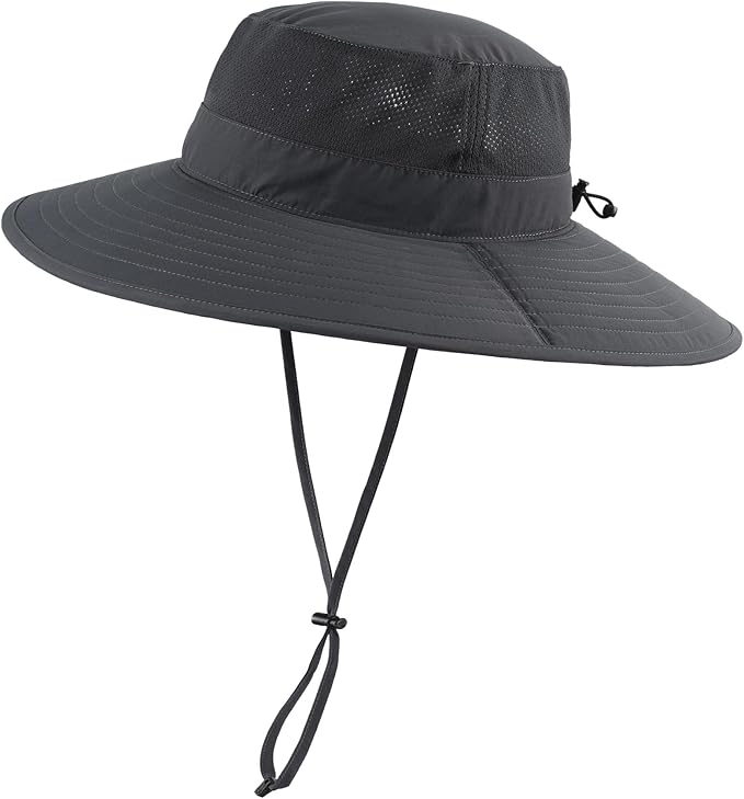 Home Prefer UPF50+ Mens Sun Hat Wide Brim Fishing Hat Foldable Large Brim UV - Image 2