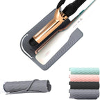 Flat Iron Heat Resistant Silicone Mat for Curling Iron, Hair Straightener Pad, Sleeve, Travel Case and Other Styling Tools, for Counter, 9 x 6.5 in, Gray