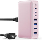 USB C Charger 200W USB C Charger Block, Upgraded GaN III 8-Port Fast Charging by GKUTW