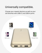 Belkin Portable Charger, USB-C Power Bank 20000 mAh w/ 2xUSB-A Ports, 15W - Image 8