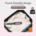 Thermal Brush 1.5" Curling Brush, Blowout Long Lasting Look Thermal Hair Brushes, 30s Fast Heated Round Brushes, Negative Ion Tech, 5 Temp Settings, Less Damage, Universal Voltage for Travel