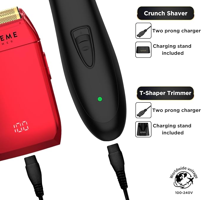 Supreme Trimmer 2-in-1 DLC T-Shaper Trimmer & Crunch Foil Shaver | STF602 - Image 4