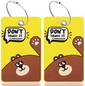 2PCS 2303 Bright Silicone Luggage tag by SIVEUMIL