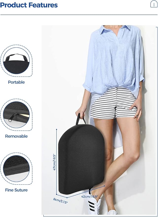 Tsumbay Seat Cushion for Office Soft Memory Foam Seat Cushion - Image 2