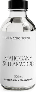 The Magic Scent Mahogany & Teakwood Diffuser Oil - Hotel & Home Luxury Scents Inspired by Abercrombie & Fitch - Diffuser Oil Scents for Home Designed for Use in All Diffusers - 16.9 fl oz, 500 mL
