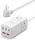 NENJI 75W GaN USB-C Super Fast Charging Station, 8-in-1 Power Strip by Unknown