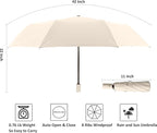 BAODINI Small UV Protection Travel Umbrella Compact - Image 6