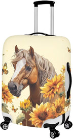 Horse Luggage Cover Universal Zip Suitcase Covers Elastic Spandex Fabric - Image 2