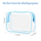 PACKISM 3 Pack TSA Approved Clear Toiletry Bags, Quart Size, Travel Makeup - Image 2