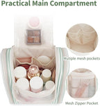 Narwey Small Striped Hanging Travel Toiletry Bag - Image 4
