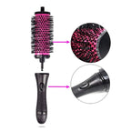 LIGICKY Blowout Brush Set with Detachable Barrels Round Brushes Hair Styling Tool, 1 Handle 6 Barrels, Small Medium Large Pink