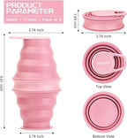 Nefeeko Collapsible Water Bottle, 17oz Reuseable BPA Free Silicone Foldable - Image 2