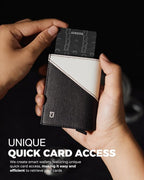 Jenoss Smart Wallet For Men: Full Grain Leather, Handcrafted, Slide Metal Pop - Image 3