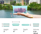Zip Top Reusable Food Storage Bags | Snack Bag | Silicone Meal Prep Container | - Image 4