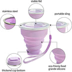 Collapsible Cup Silicone Foldable Cup-Expandable Folding Drinking Reusable - Image 3