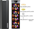 Extra Large Pill Organizer 7 Day, Aluminum Daily Pill Box, Weekly Travel Pill - Image 2