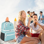 26 Cans Insulated Backpack Cooler (Cyan / 26 Cans)