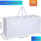 4 Pcs 66 Gallon Large Moving Bags - Image 3