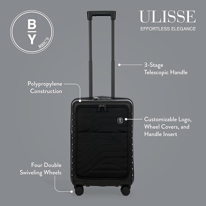 Bric's B|Y Ulisse Spinner Carry-On Suitcase, Lightweight Expandable Hard Shell - Image 2