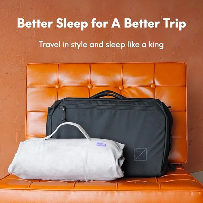 Cushion Lab Travel Deep Sleep Pillow – Compact Memory Foam Neck Pillow - Image 7