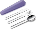 DEVICO Travel Utensils with Case, Reusable Camping Silverware Cutlery, 18/8 - Image 9