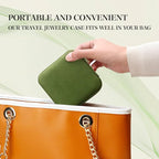 Travel Jewelry Case, Small Plush Velvet Jewelry Box - Image 6