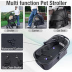 Tango Pet Stroller, 2 in 1 Dog Stroller - Image 3