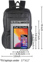 Laptop Backpack Fits 17 Inch Computer, Bussiness Travel Backpack - Image 4